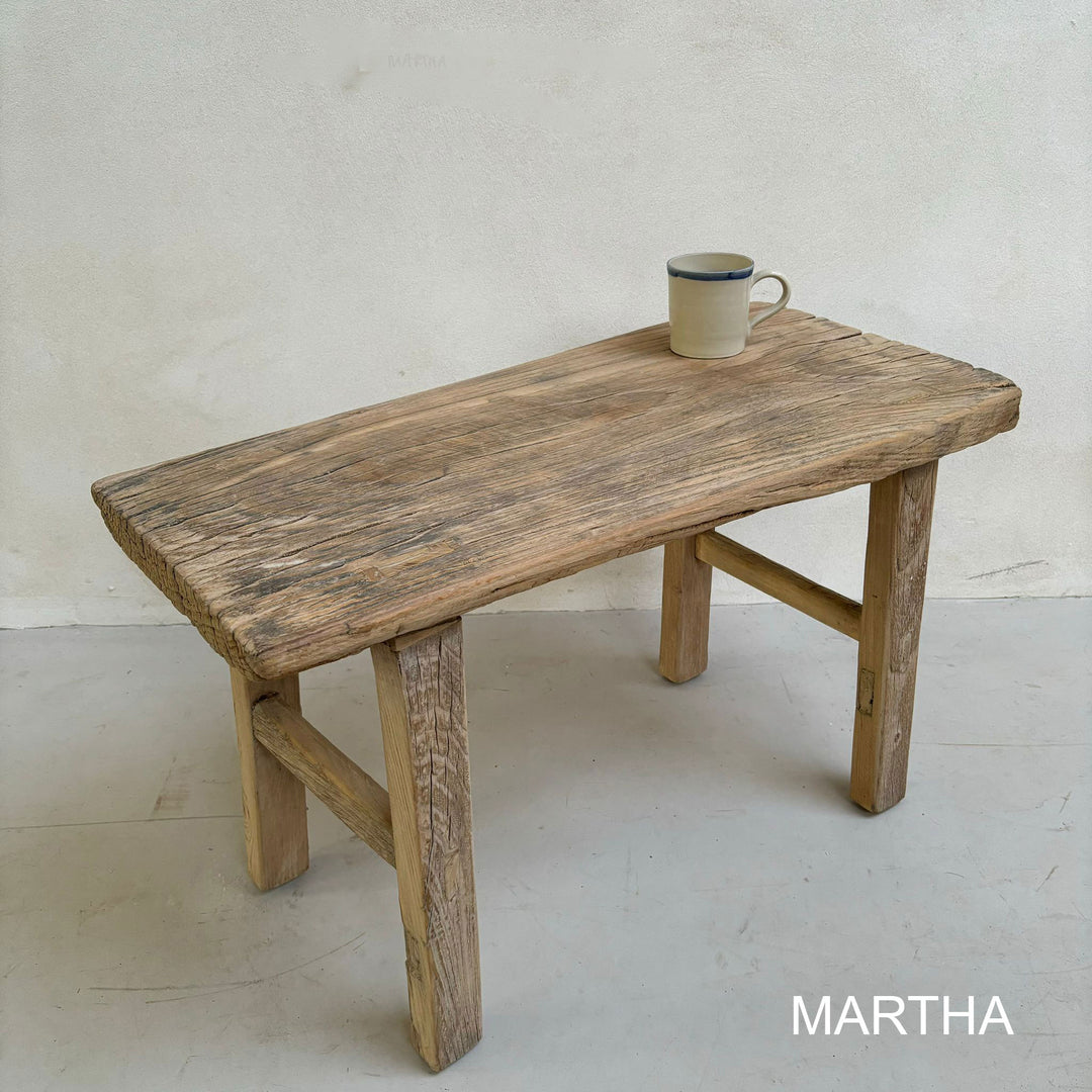 Rustic Antique Elm Bench