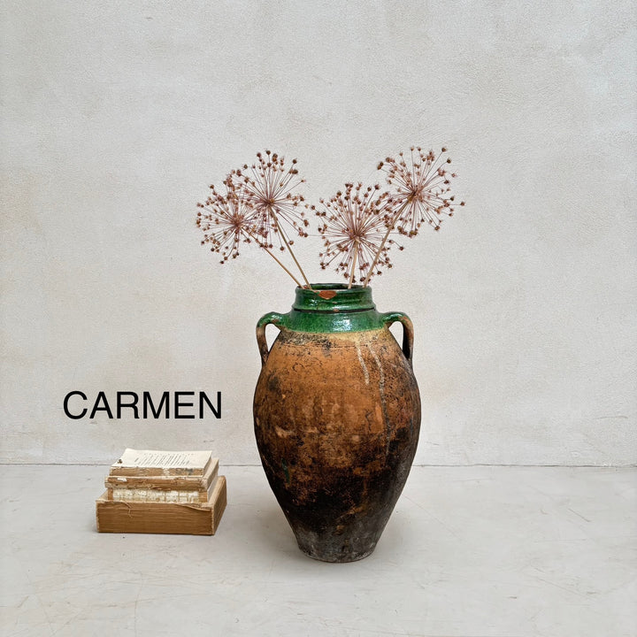 Medium Antique Urns | Olive