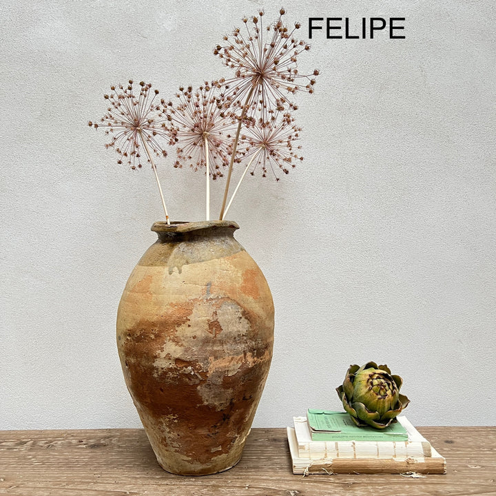 Medium Antique Urns | Olive