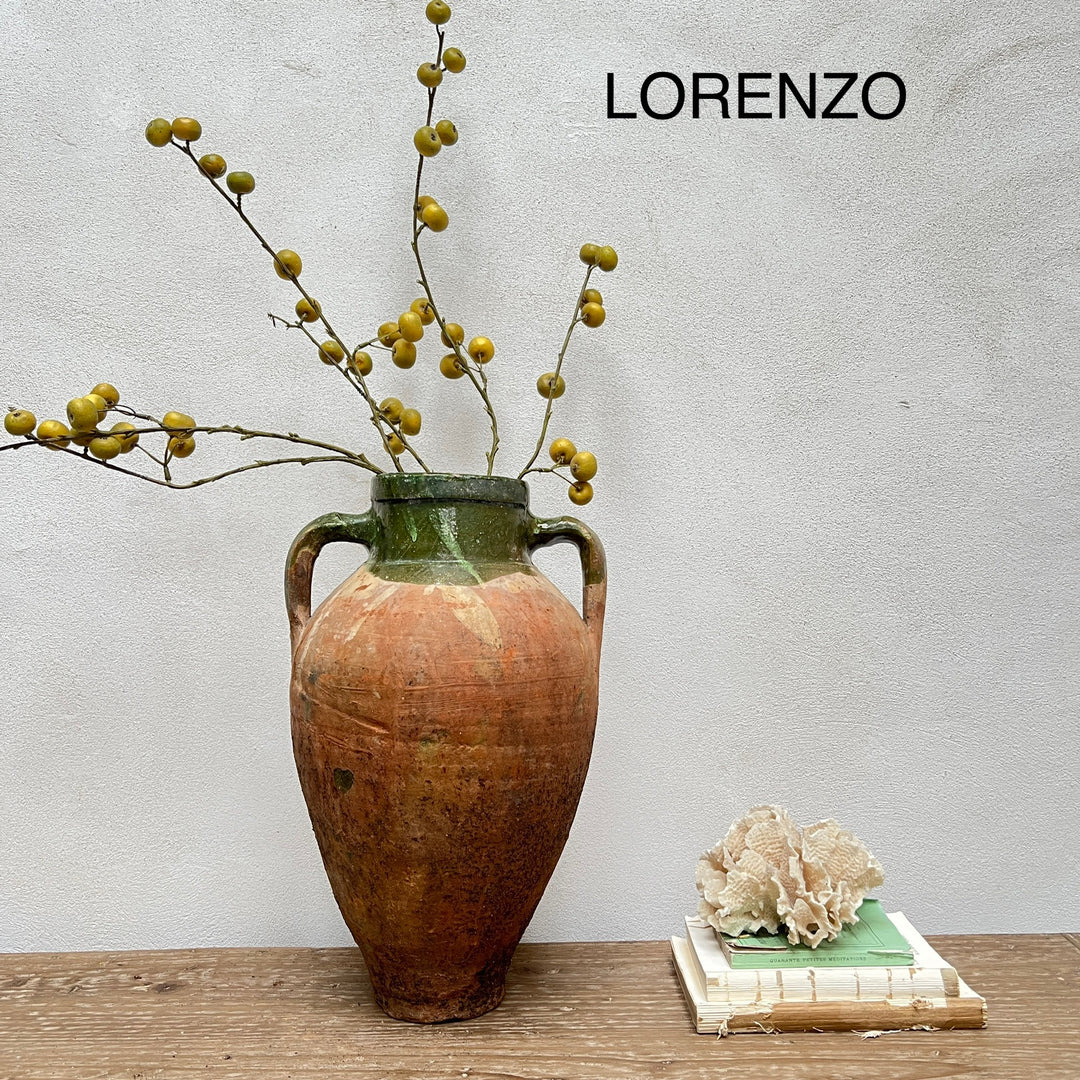Medium Antique Urns | Olive