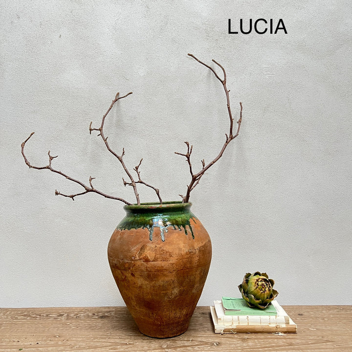 Medium Antique Urns | Olive