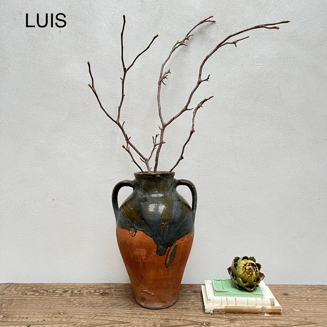 Medium Antique Urns | Olive