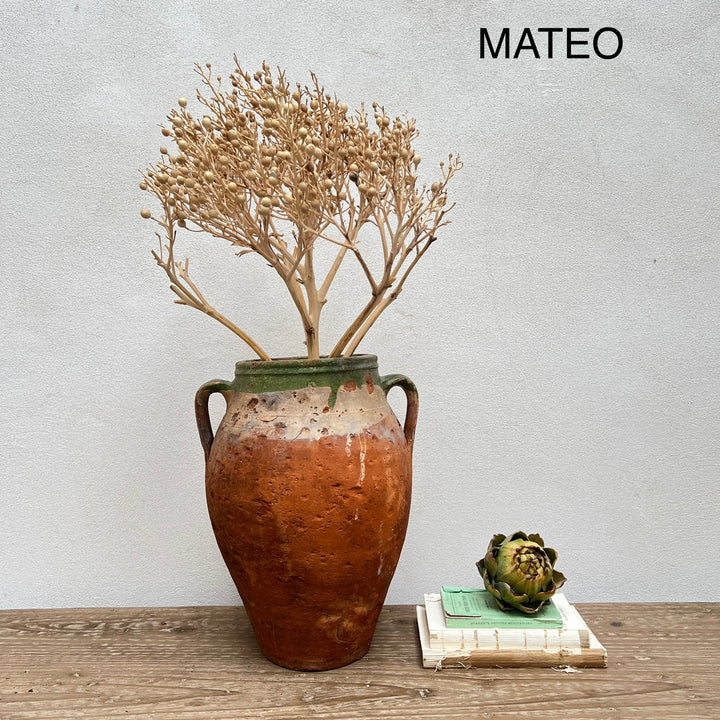 Medium Antique Urns | Olive