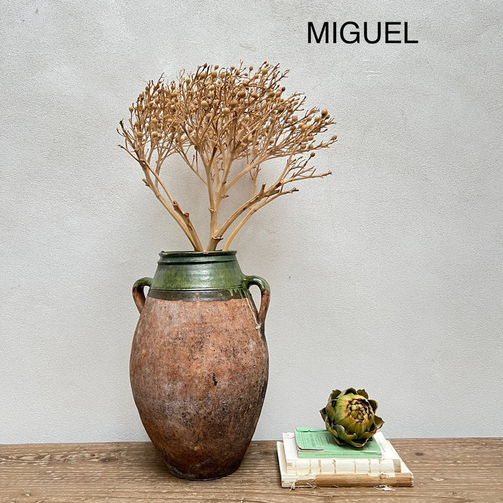 Medium Antique Urns | Olive