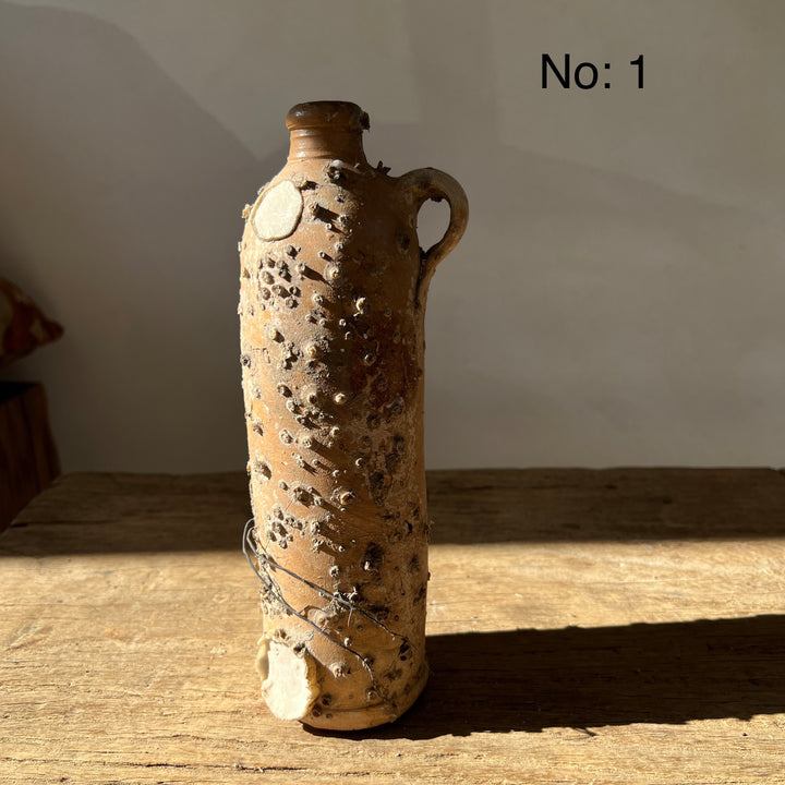 Medium Vintage Shipwreck stoneware bottle a