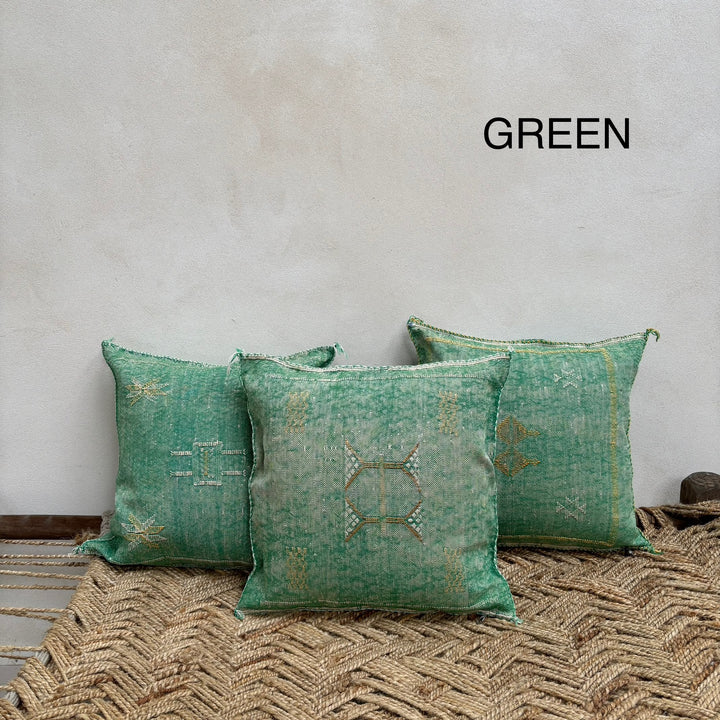 Moroccan Cactus Silk Cushion