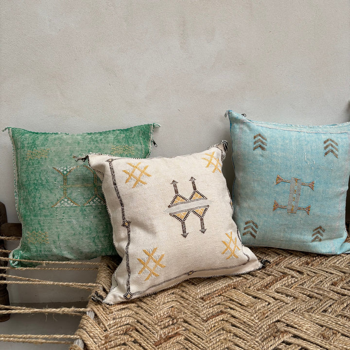 Moroccan Cactus Silk Cushion
