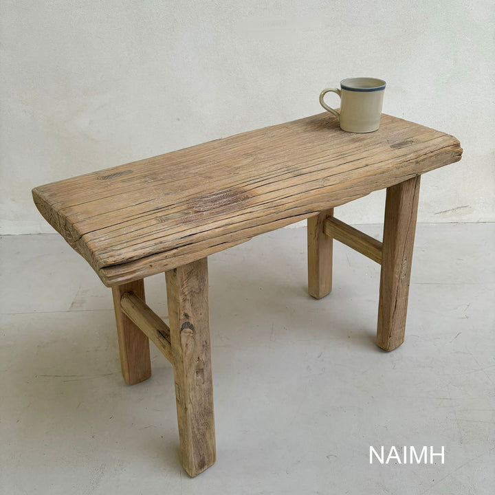 Rustic Antique Elm Bench