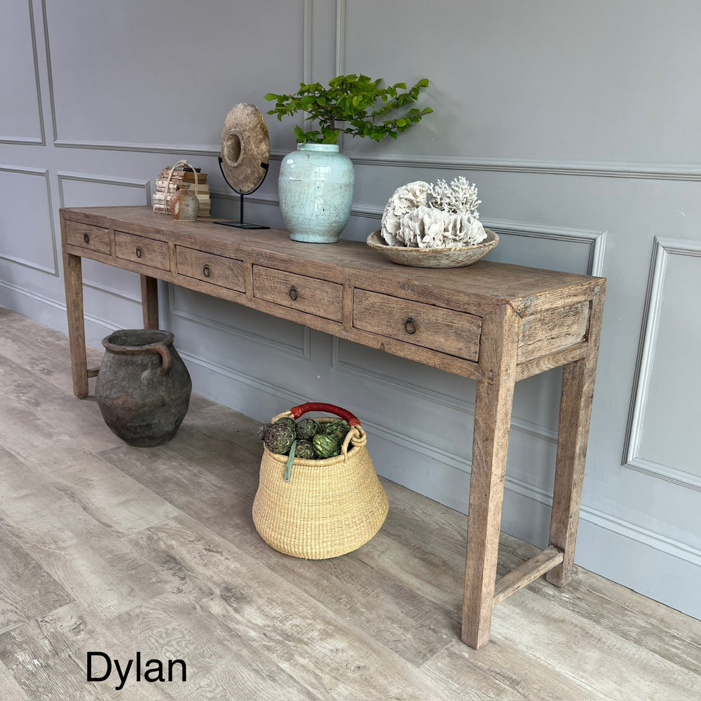 Narrow Antique Console Table Dylan