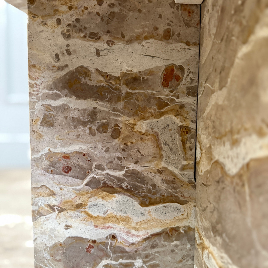 Natural Round Marble Side Table