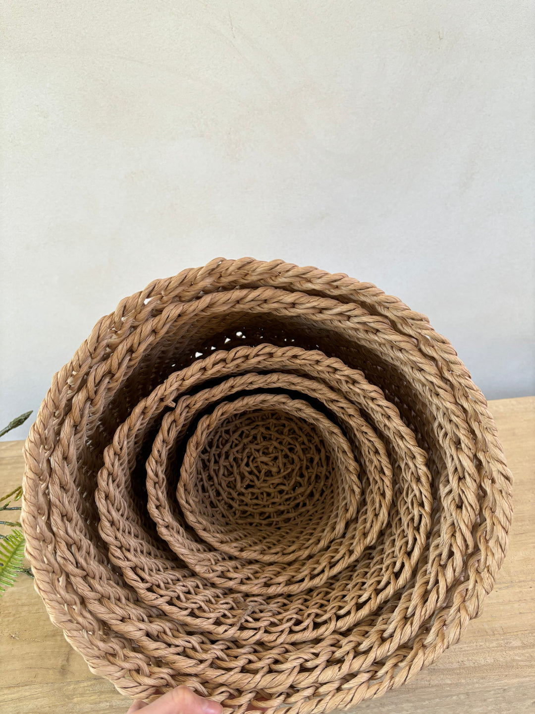 Natural Woven Paper Baskets