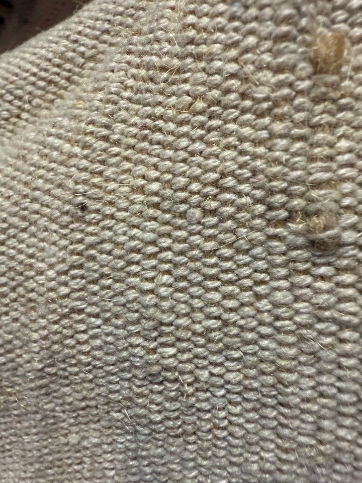 Neutral hand woven pouf | Afghanistan Collective 