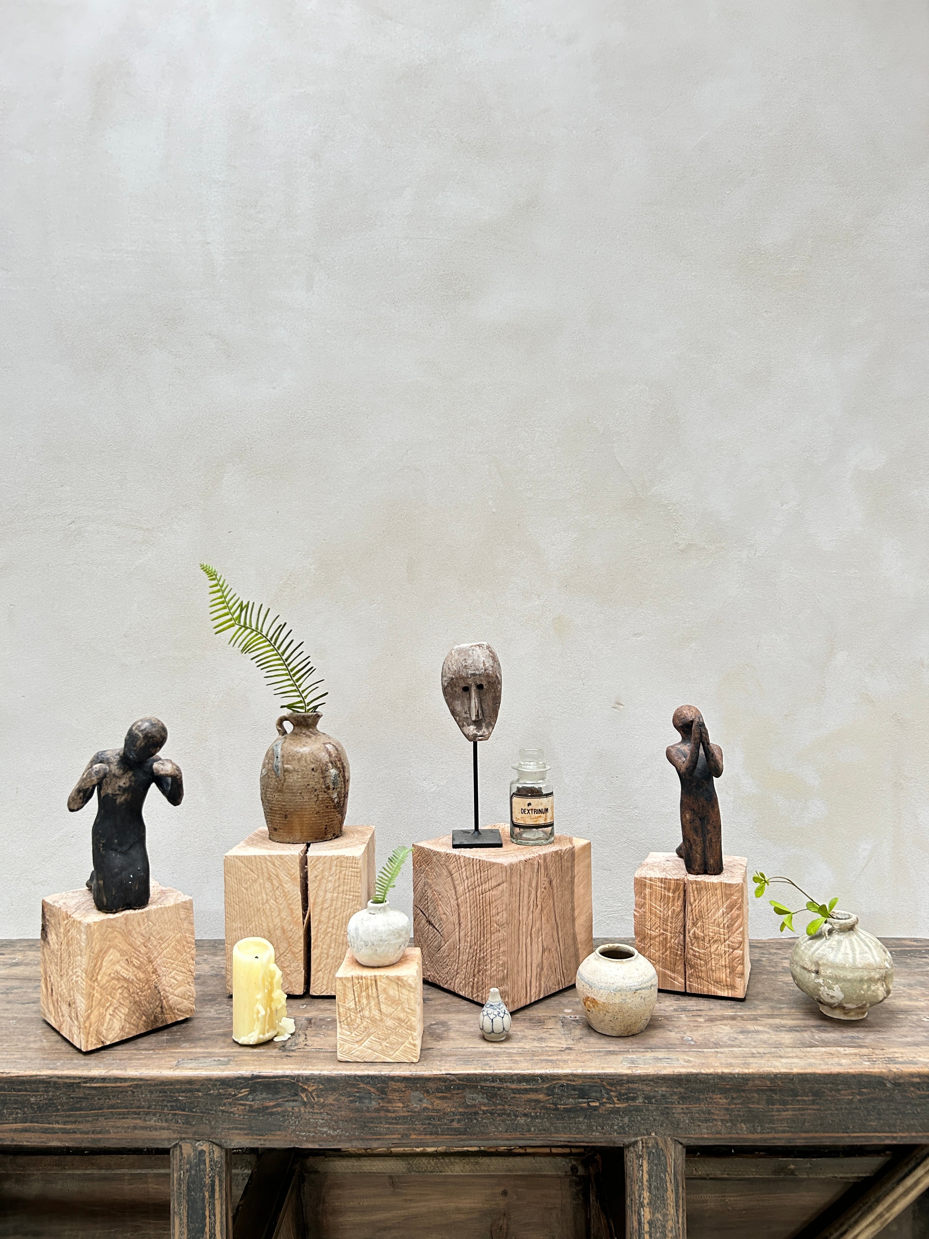 Oak cube display plinths – Home Barn