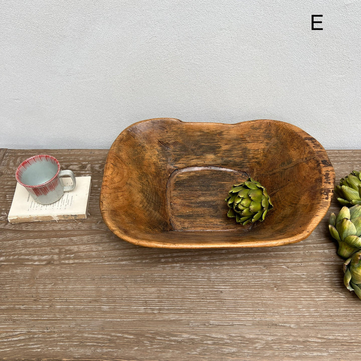 Oblong Antique Dough Bowls original