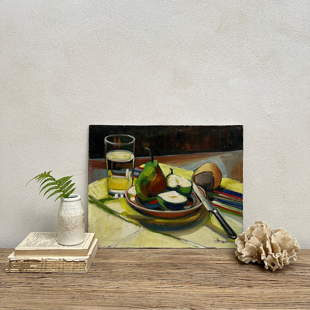 Oil Painting On Board | Petit Dejeuner