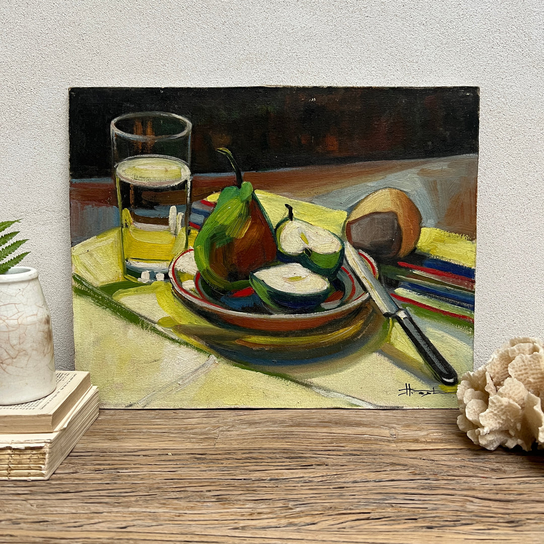 Oil Painting On Board | Petit Dejeuner