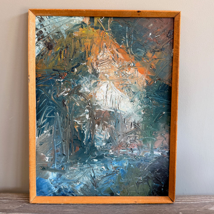 Original Felix Robins Abstract Oil Painting | Lyon