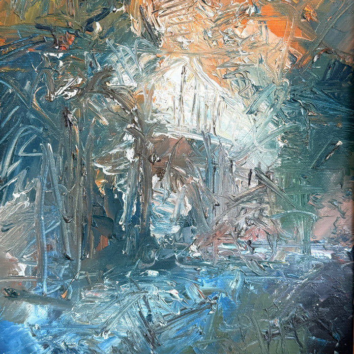 Original Felix Robins Abstract Oil Painting | Lyon