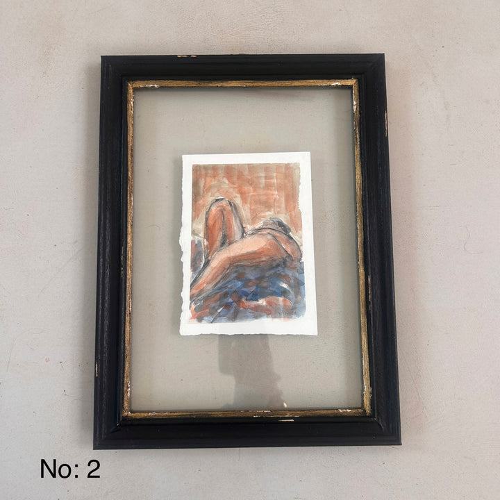 Original Female Life Study Watercolour