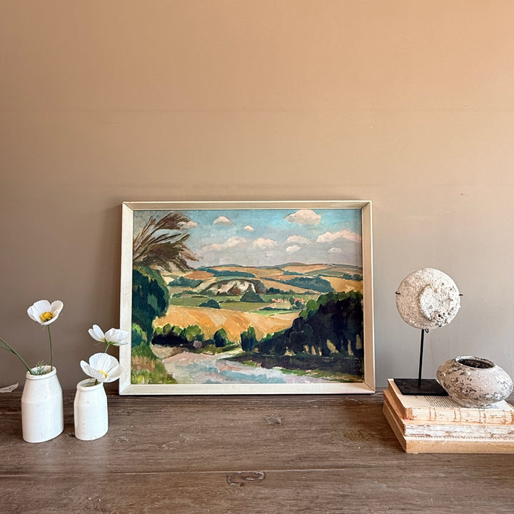 Original Owen Rowley French Landscape Oil painting | St Germain