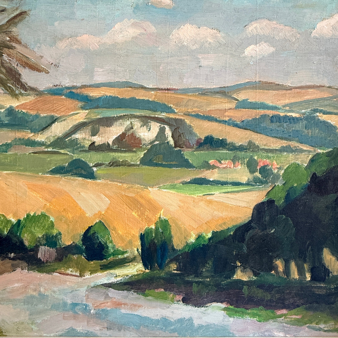 Original Owen Rowley French Landscape Oil painting | St Germain