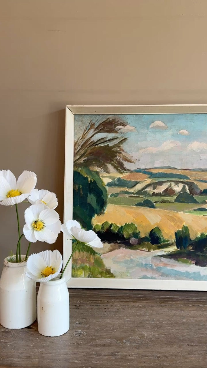 Original Owen Rowley French Landscape Oil painting | St Germain
