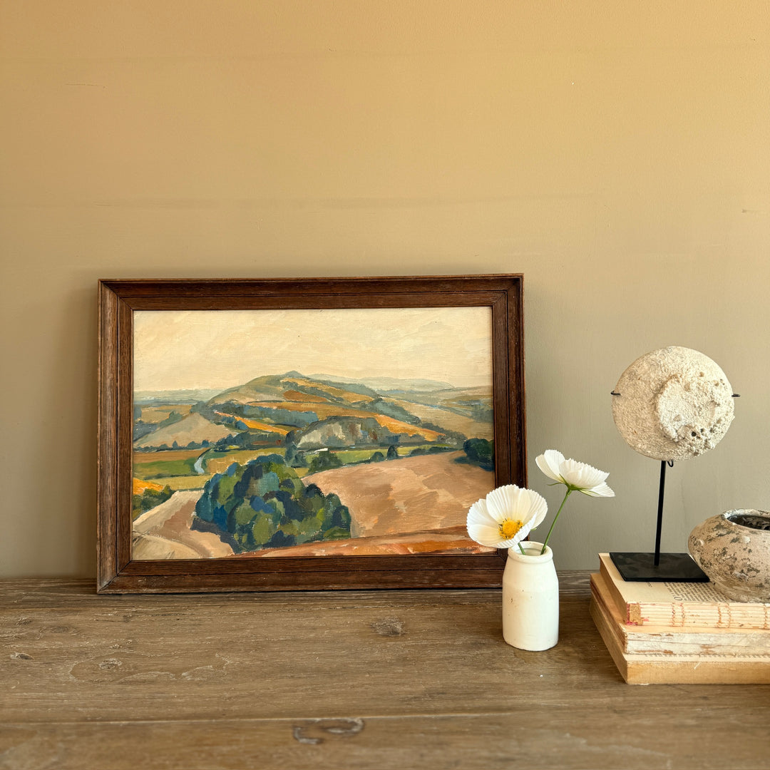 Original Vintage Owen Rowley Oil Painting | Antibes