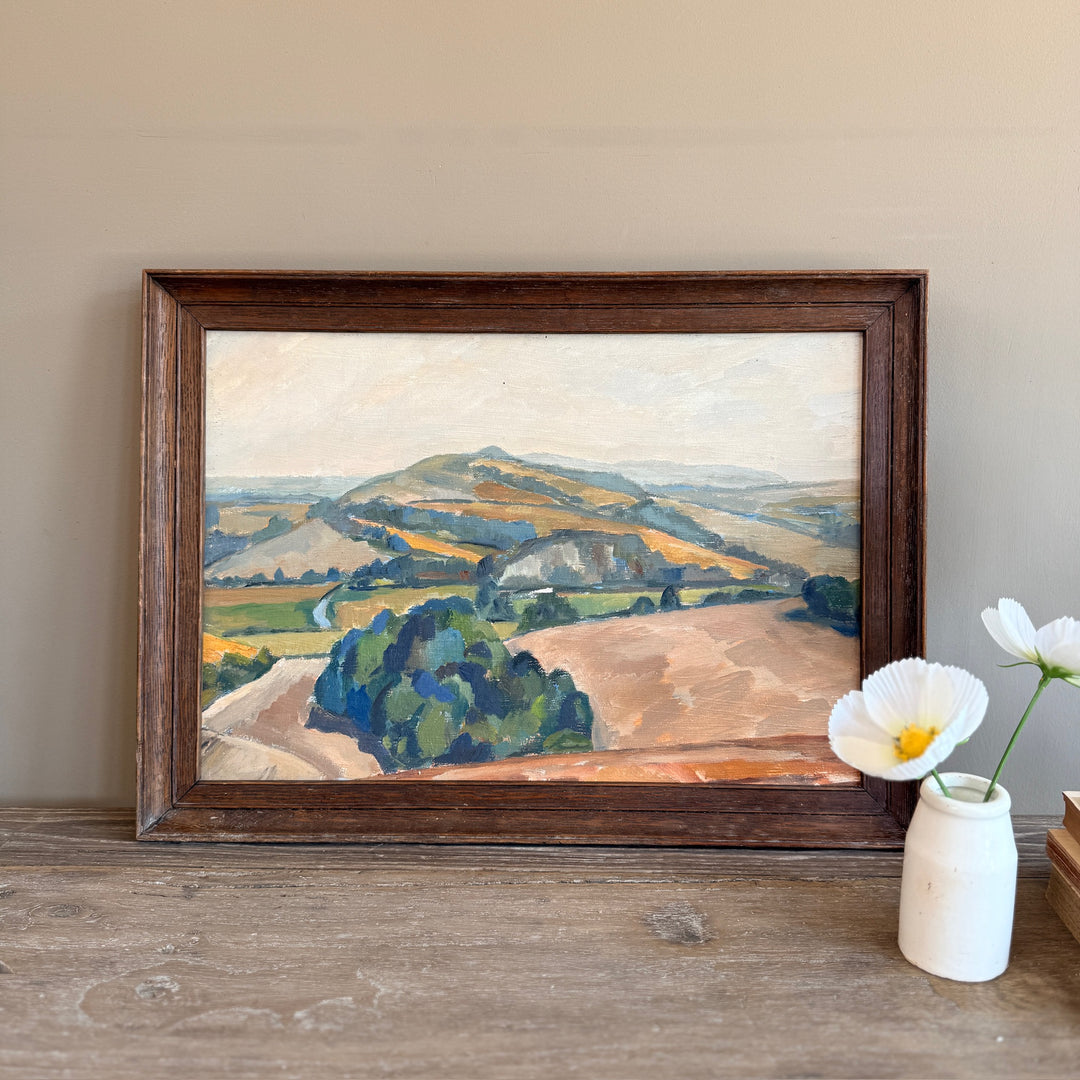 Original Vintage Owen Rowley Oil Painting | Antibes