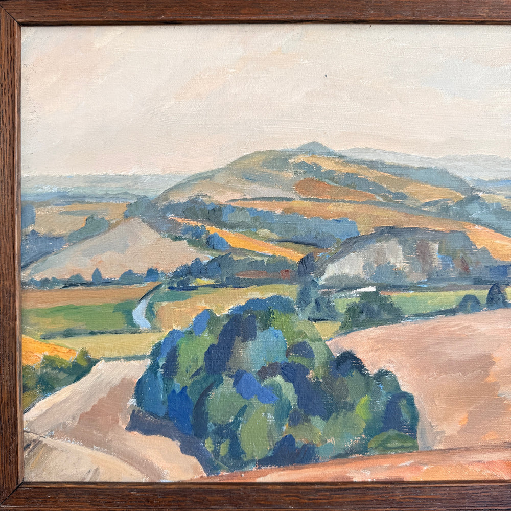 Original Vintage Owen Rowley Oil Painting | Antibes