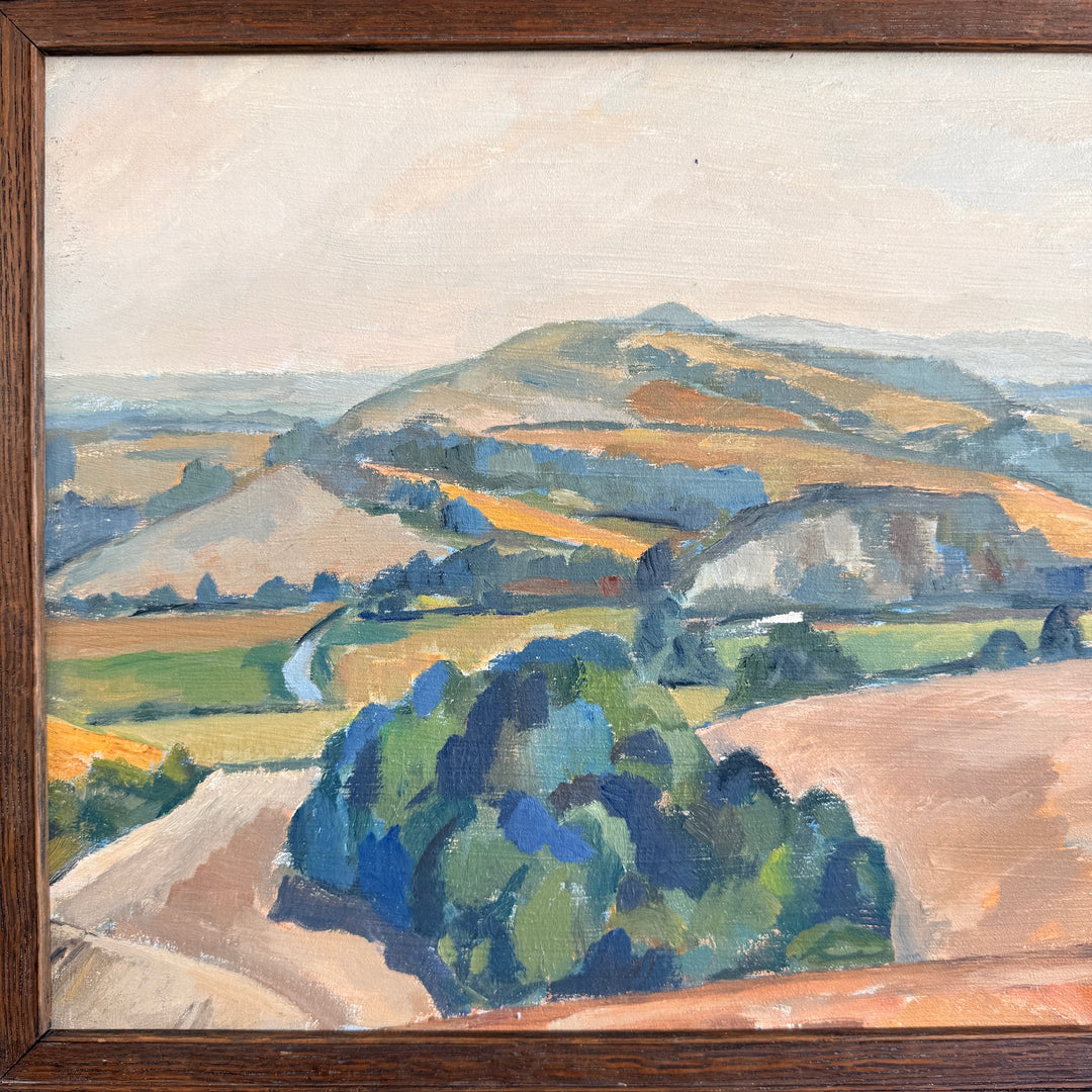 Original Vintage Owen Rowley Oil Painting | Antibes
