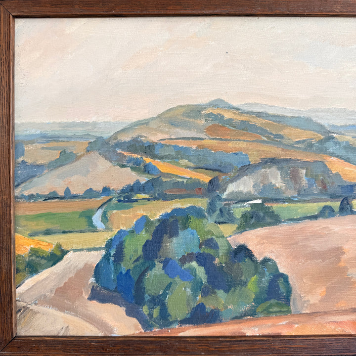 Original Vintage Owen Rowley Oil Painting | Antibes
