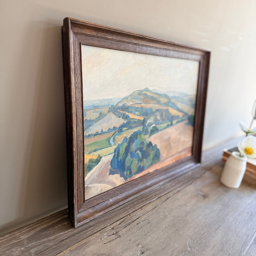 Original Vintage Owen Rowley Oil Painting | Antibes