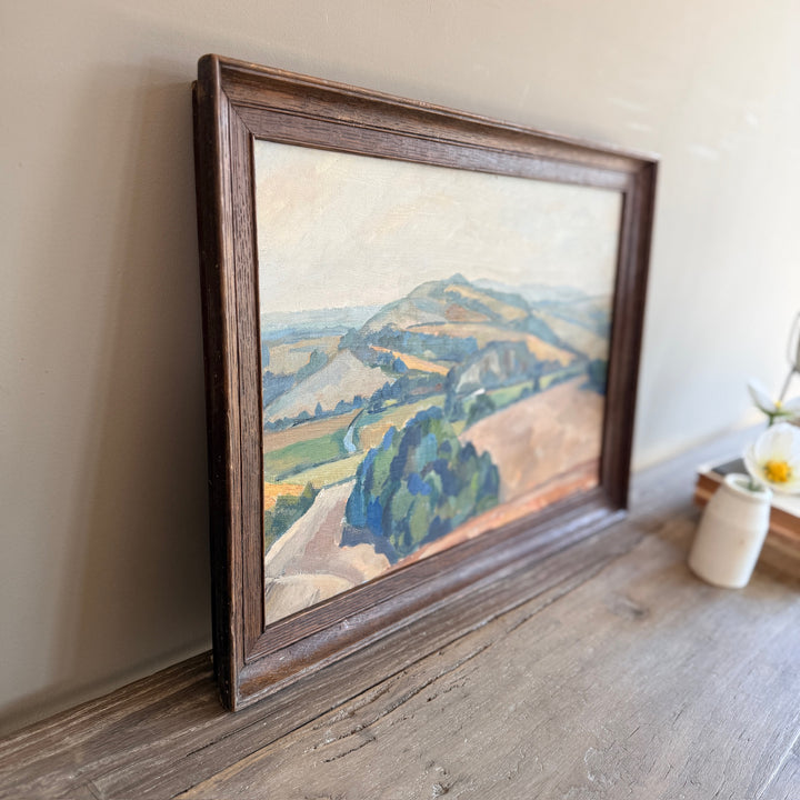 Original Vintage Owen Rowley Oil Painting | Antibes