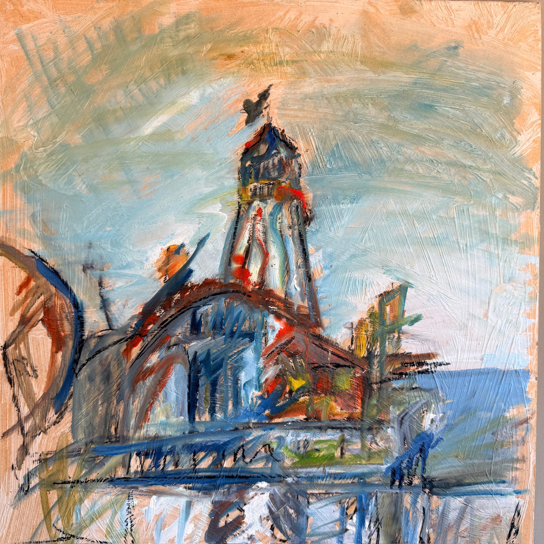Original signed Felix Robins Abstract Oil Painting | Neuilly