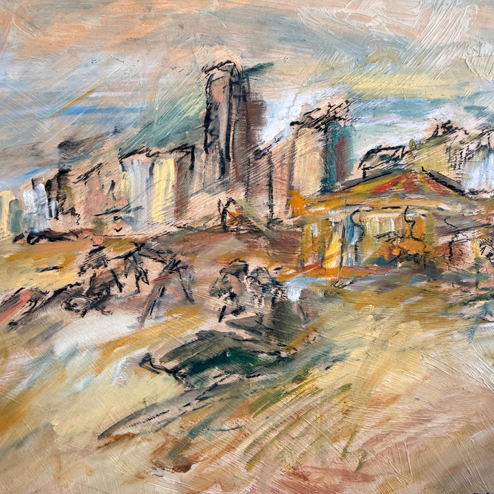 Original signed Felix Robins Abstract Oil Painting | Saint Tropez
