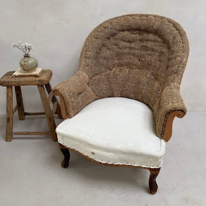 Pair of Antique French Deconstructed Armchairs | Belves