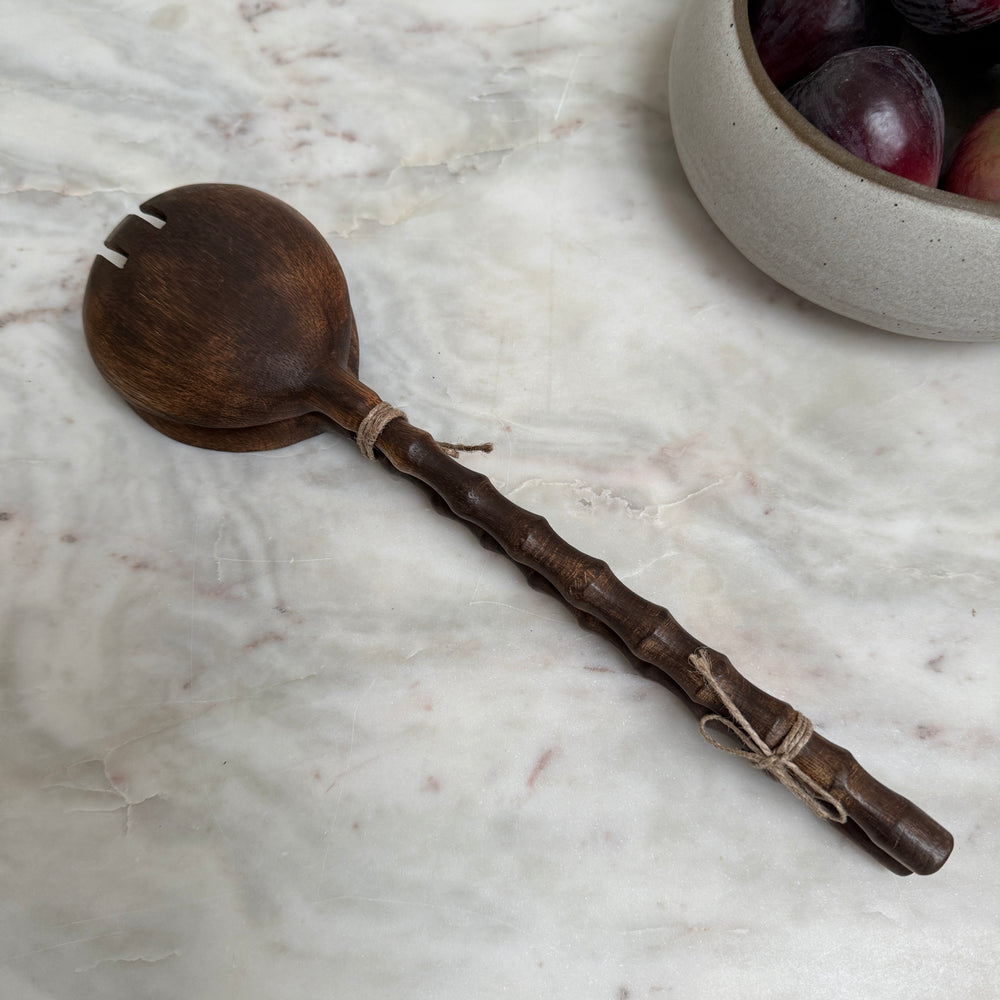 Pair of Dark Wood Salad Servers | Jodie