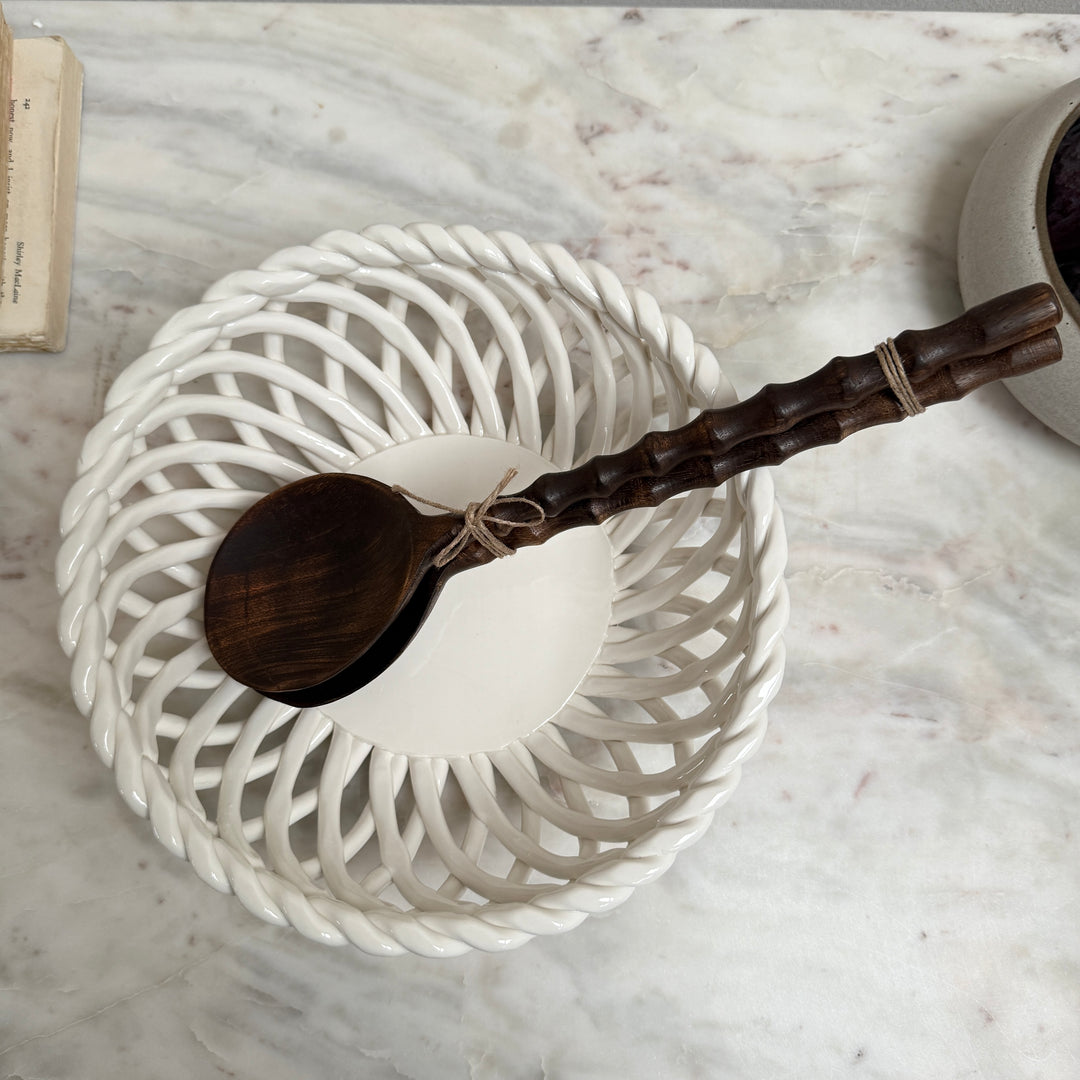 Pair of Dark Wood Salad Servers | Jodie