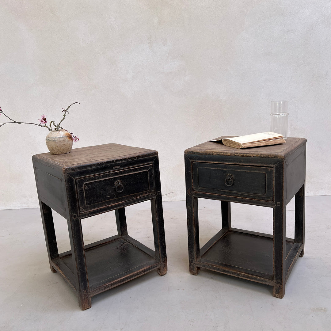 Pair of antique bedside tables | Allegra