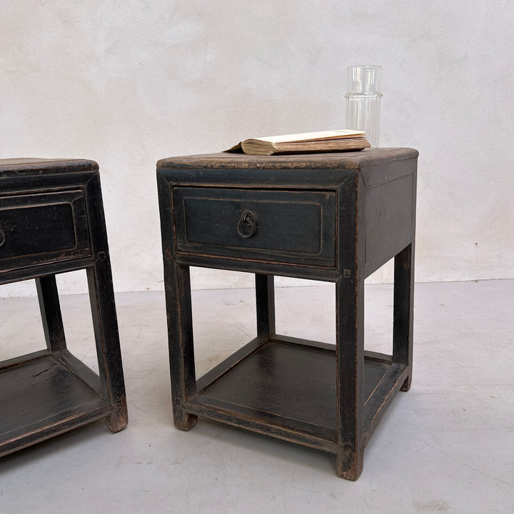 Pair of antique bedside tables | Allegra b 