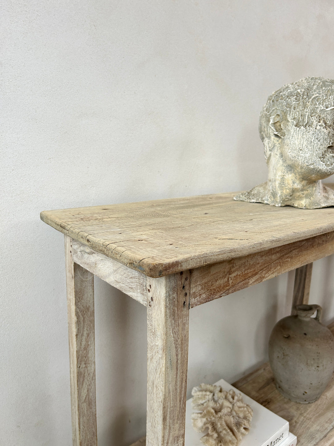 Pale Wood Rustic Console Table | Ashton
