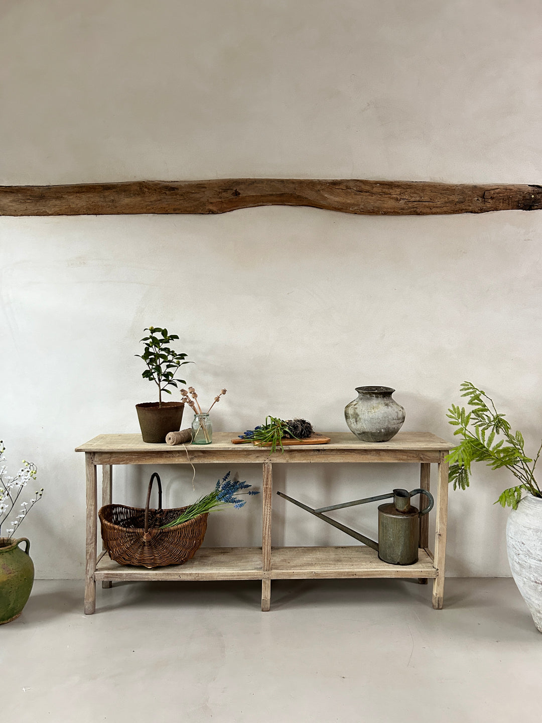 Pale Wood Rustic Console Table | Ashton