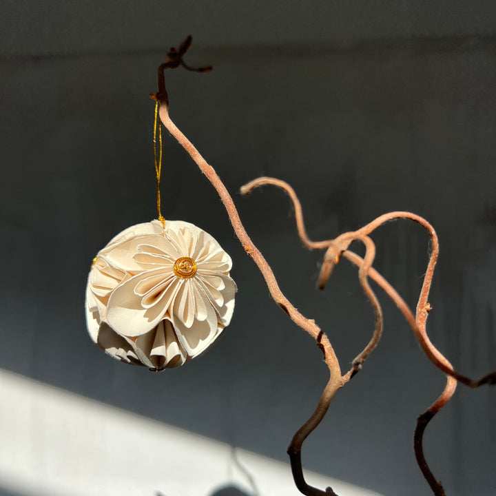 Paper Flower Baubles | Set of Two