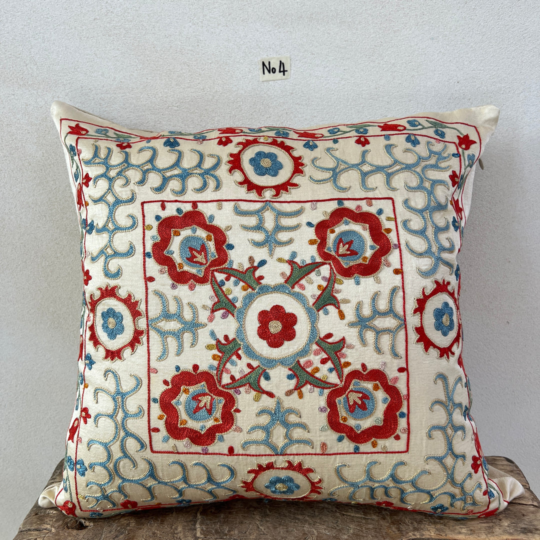 Persian Silk Hand Embroidered Cushion