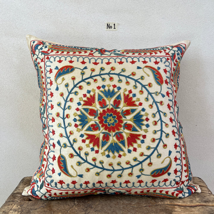 Persian Silk Hand Embroidered Cushion