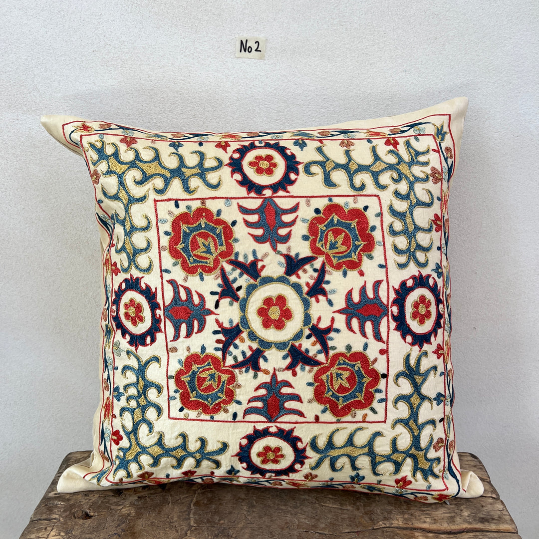 Persian Silk Hand Embroidered Cushion