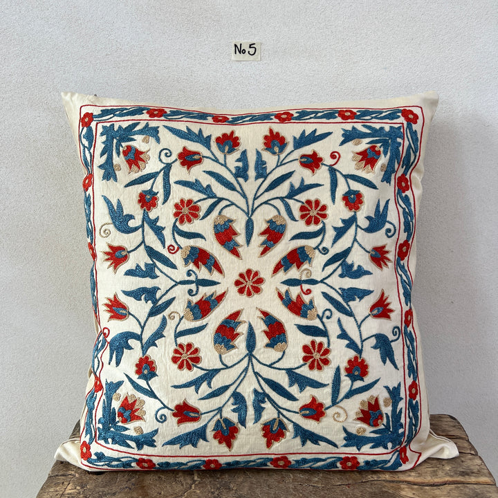 Persian Silk Hand Embroidered Cushion