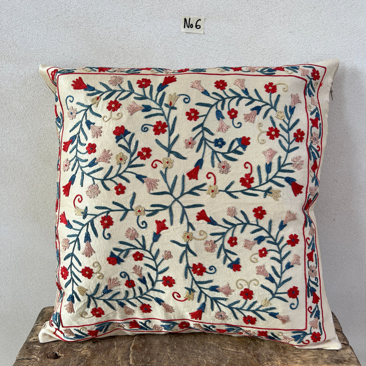 Persian Silk Hand Embroidered Cushion