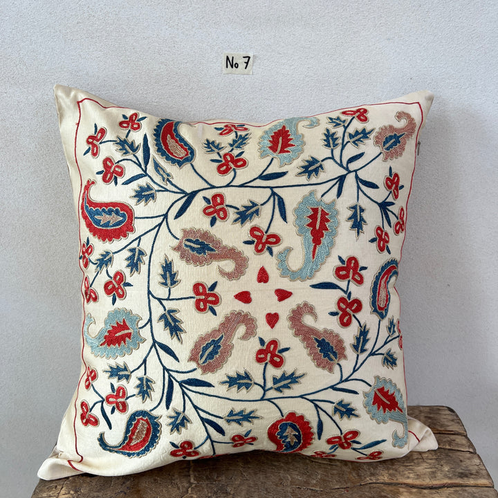 Persian Silk Hand Embroidered Cushion