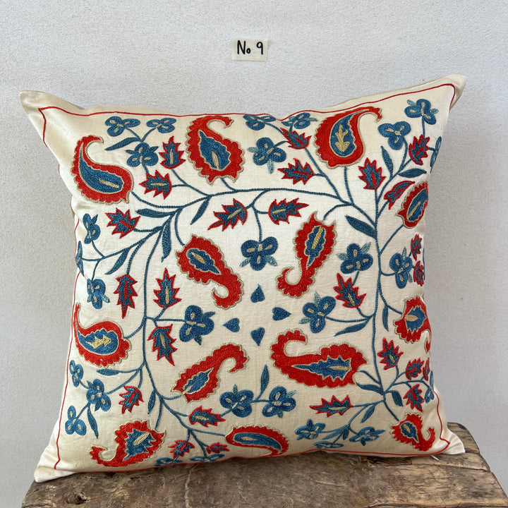 Persian Silk Hand Embroidered Cushion